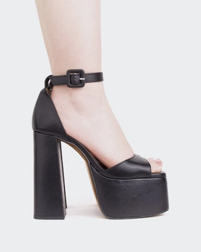 Walton Black Leather/Cuir Noir