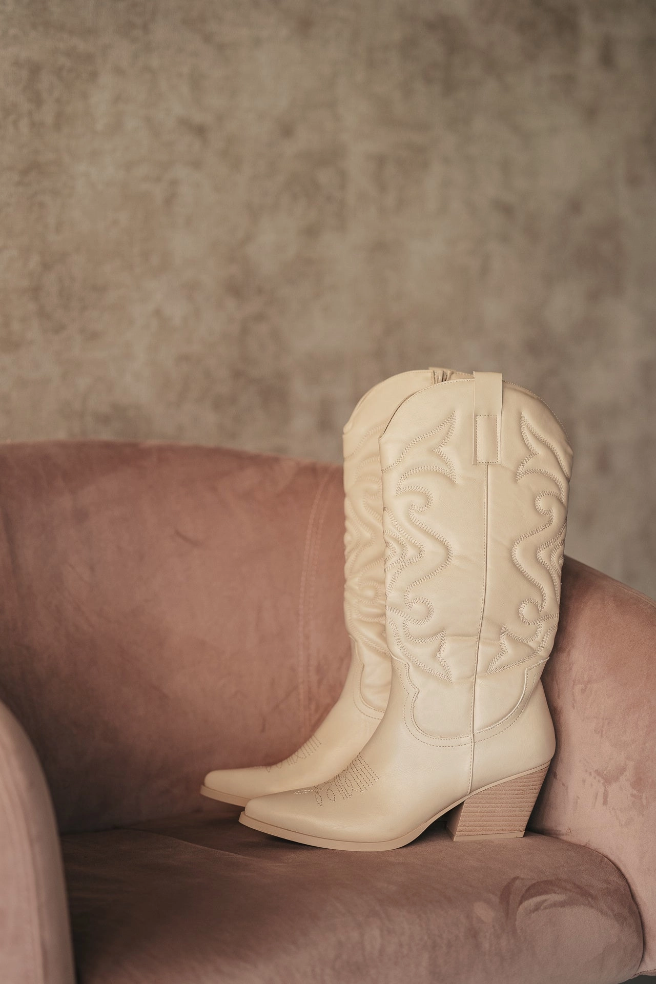 Western boots sand