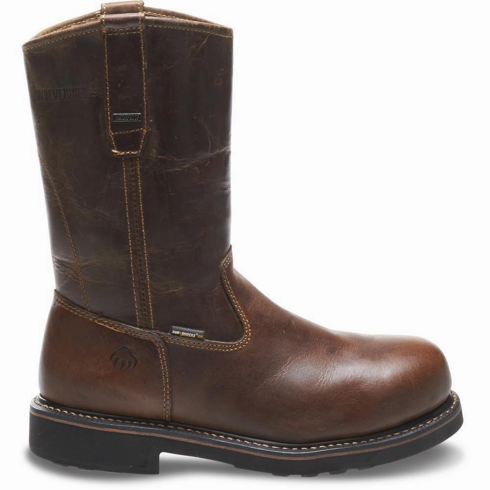 Wolverine Men's Brek Durashocks Waterproof Wellington Steel Toe EH Work Boot