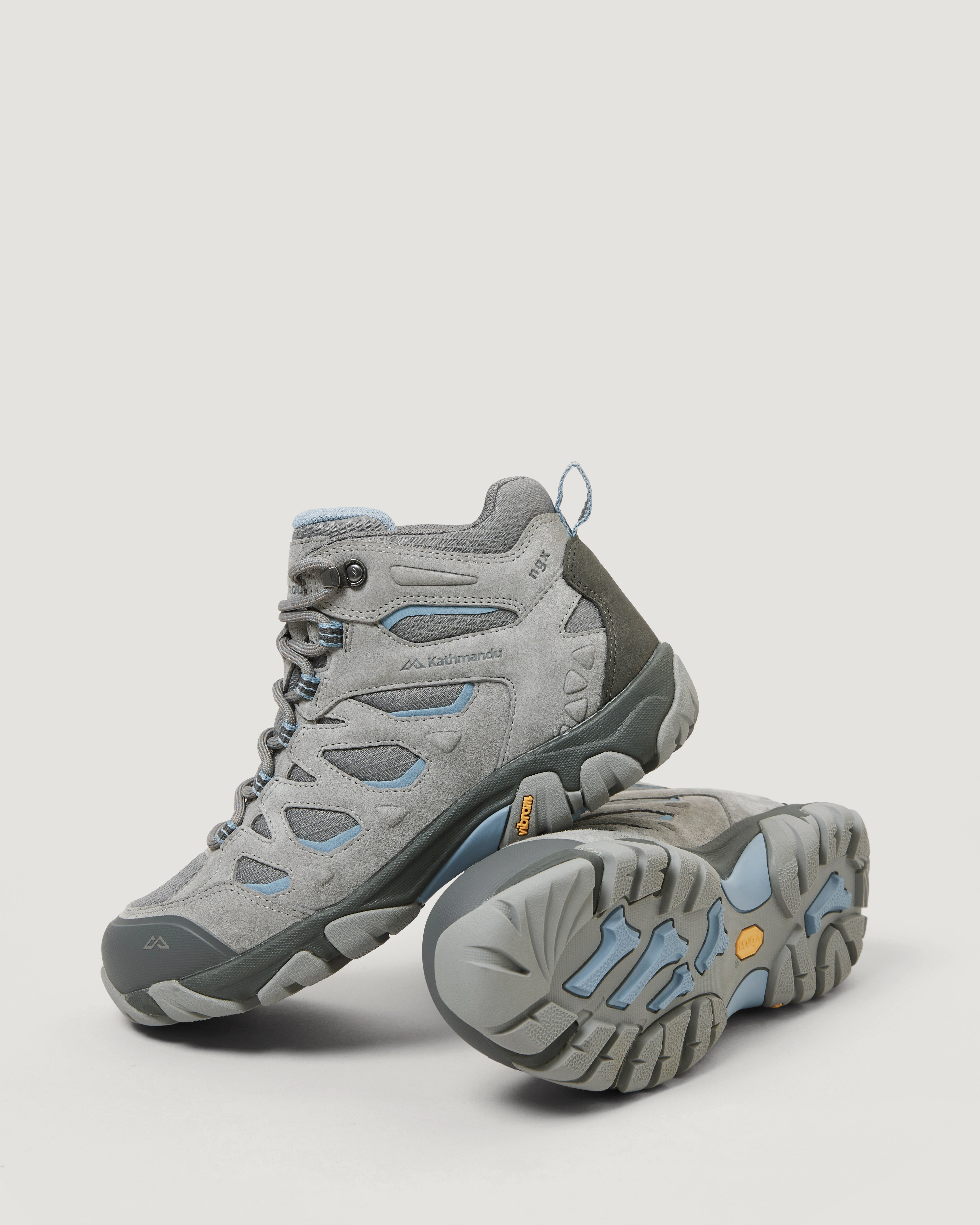 Women's Mornington Waterproof Mid Hiking Boots - Steel Grey/Faded Denim