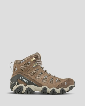 Women's Oboz Sawtooth II Mid Waterproof Hiking Boots - Brindle/Tradewinds Blue