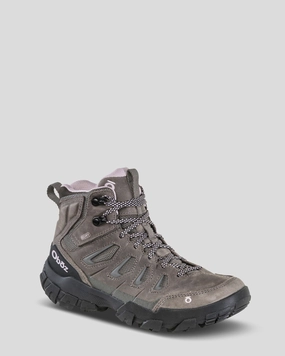 Women's Oboz Sawtooth X Mid Waterproof Hiking Boots - Charcoal