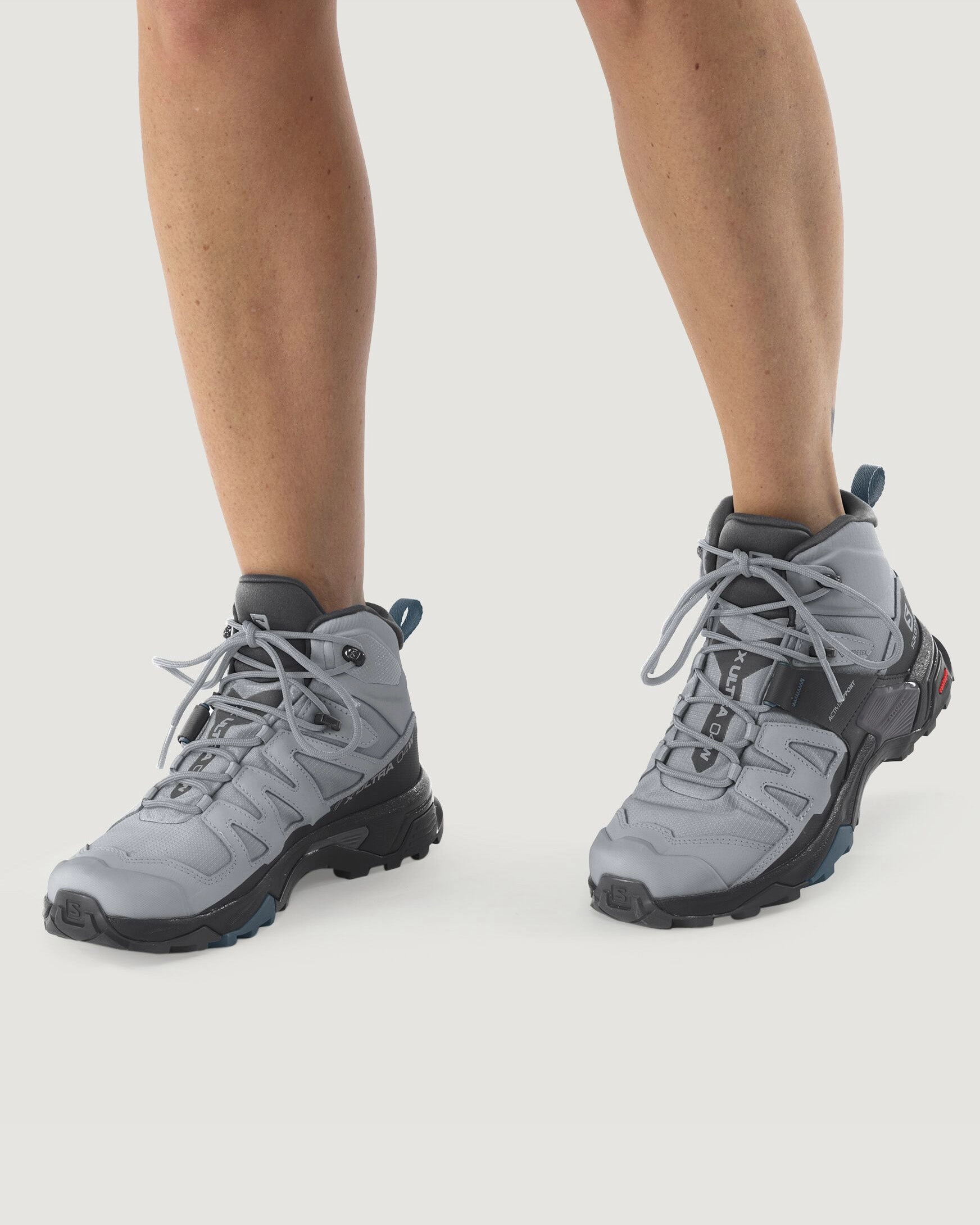 Women's Salomon X Ultra 4 GORE-TEX Mid Hiking Boots - Quarry/Black/Legion Blue