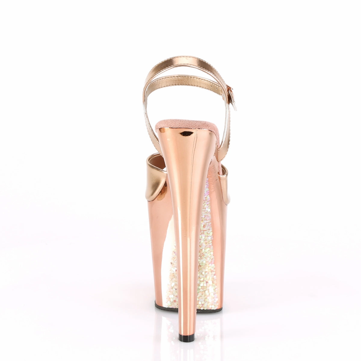 XTREME-809TTG  Rose Gold Metallic Pu/Rose Gold Chrome-Glitter