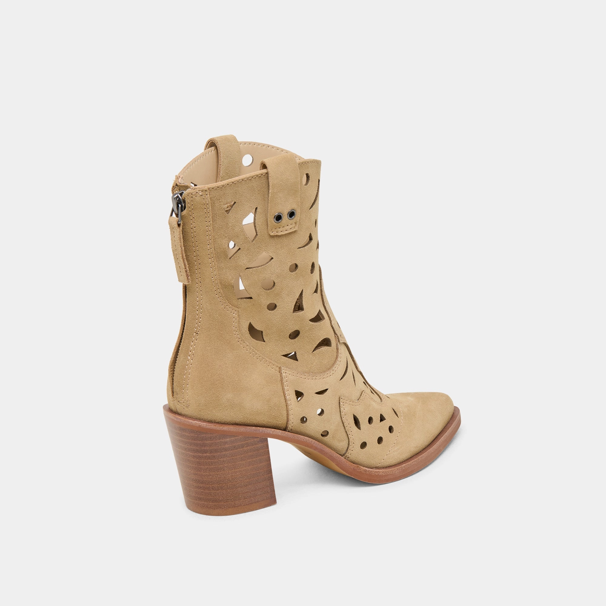 ZENOBI BOOTIES DK TAUPE SUEDE