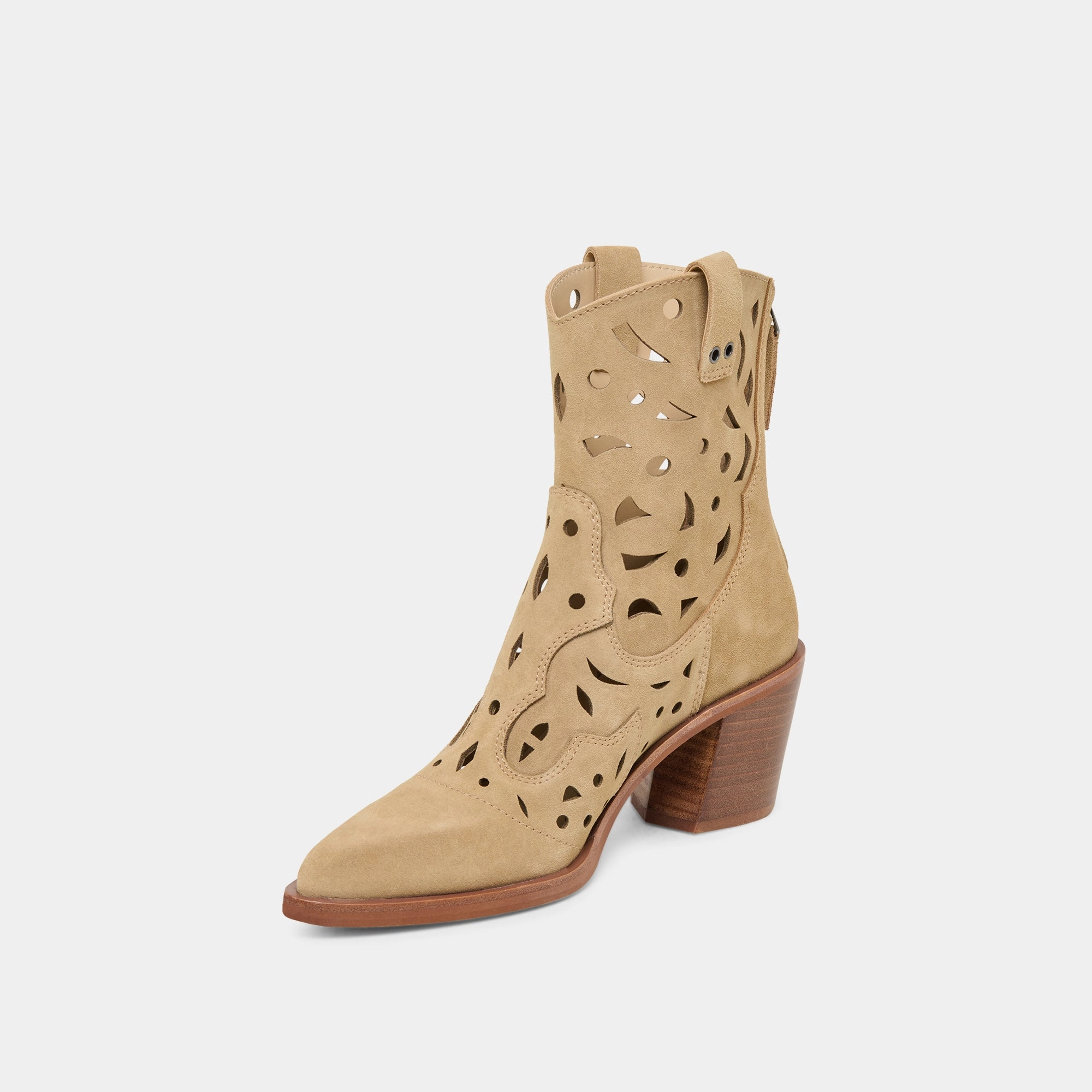 ZENOBI BOOTIES DK TAUPE SUEDE